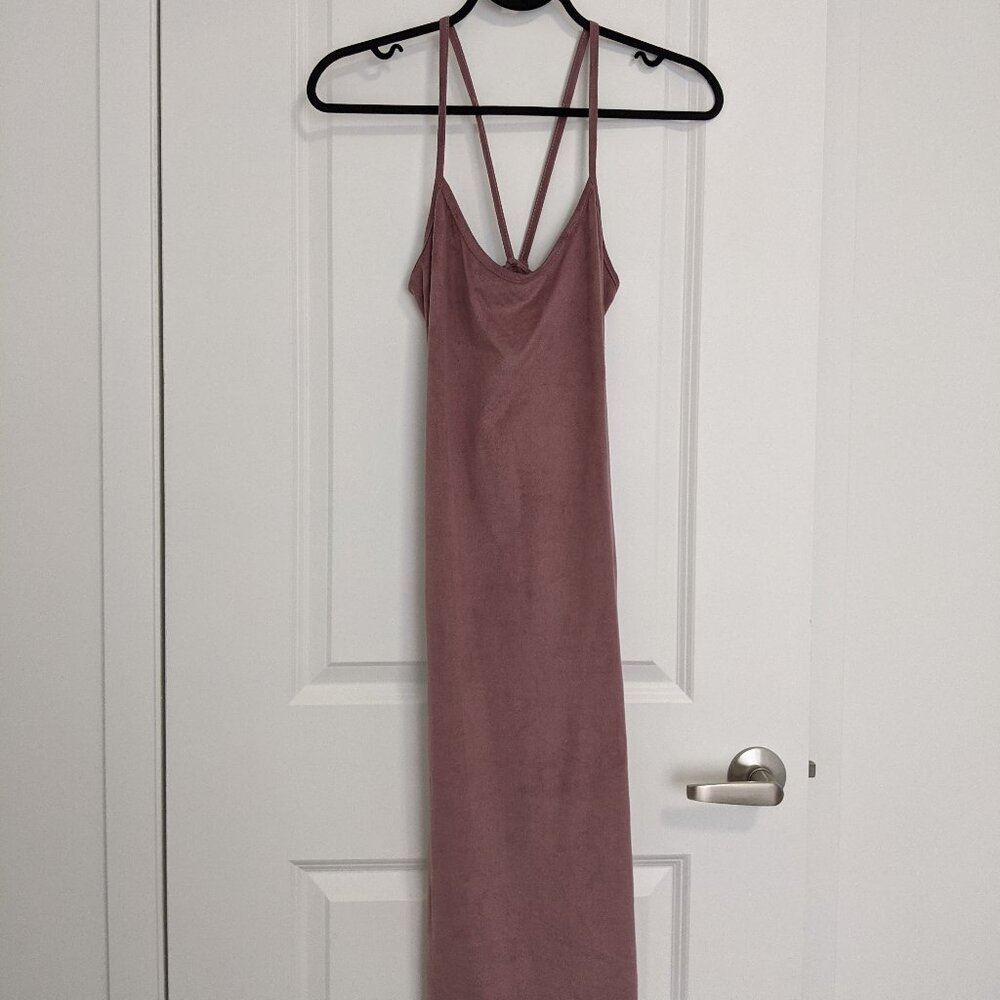 Pink Bodycon Side Slit Dress